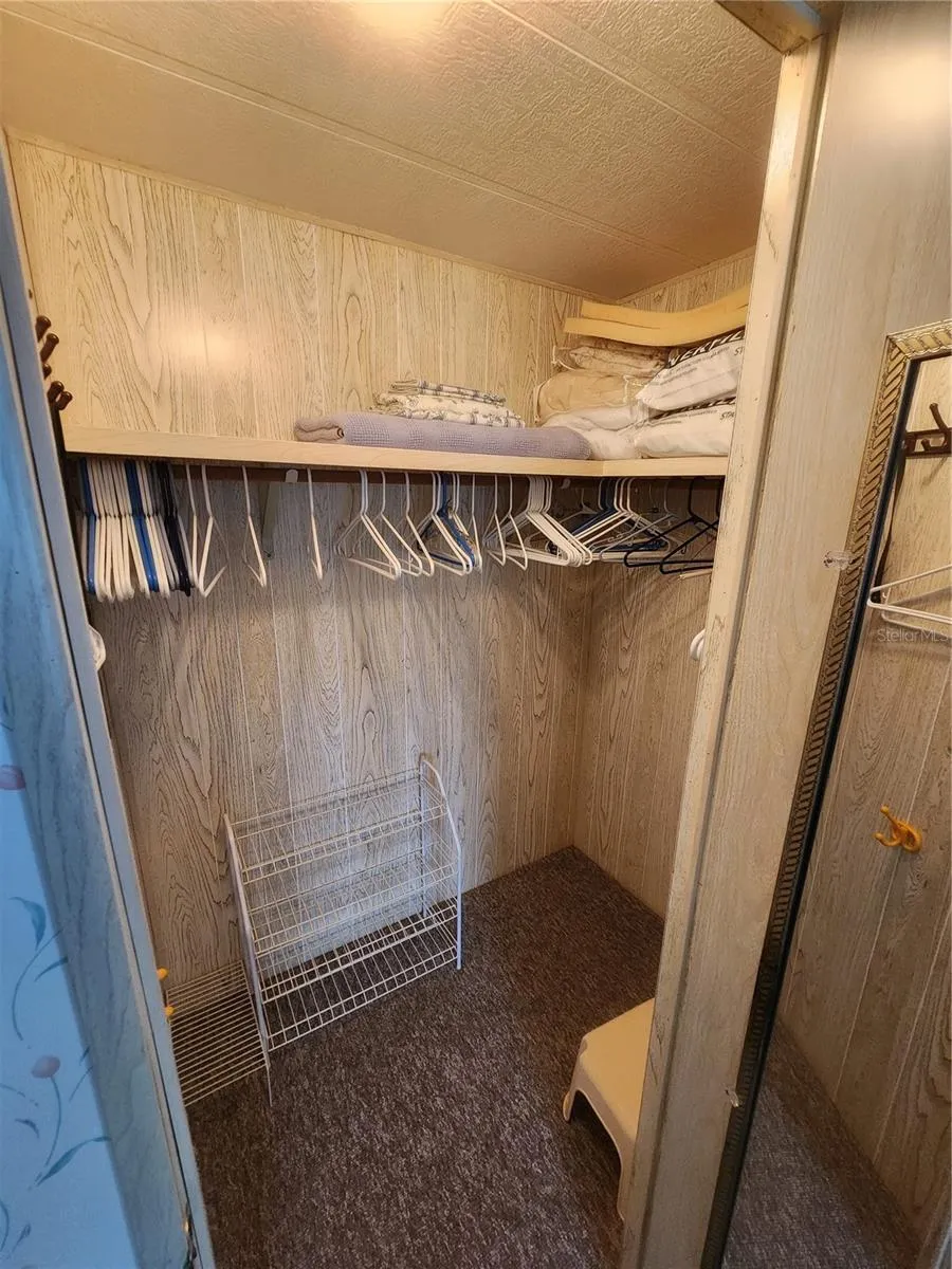 Walk in closets.