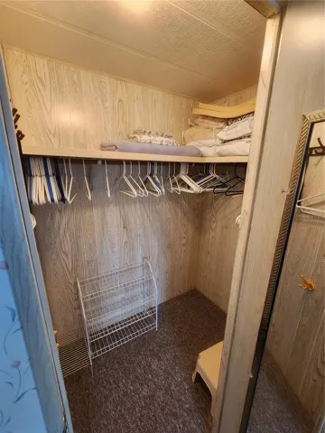 Walk in closets.