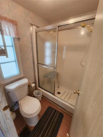 Primary Bathroom with shower.