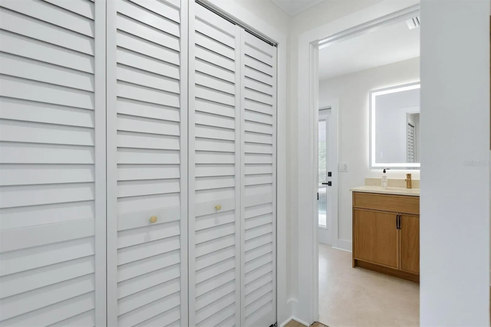 Plenty of closet space. Hall closet