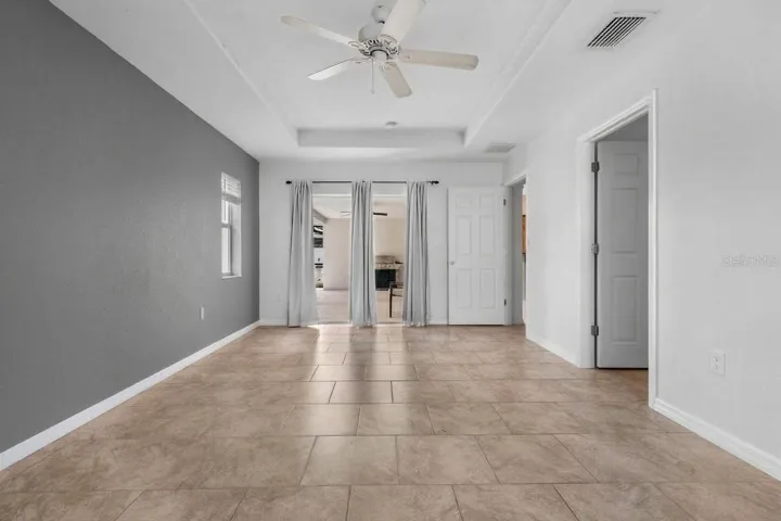 Primary Bedroom with Coffered Ceilings