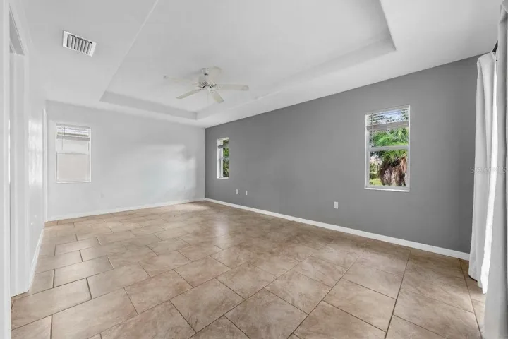 Primary Bedroom with Coffered Ceilings