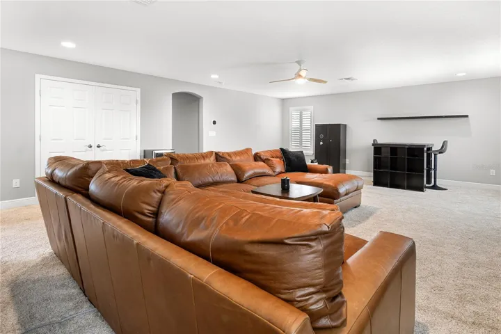 H U G E upstairs Bonus room ...large enough to have as a recreational game room too!