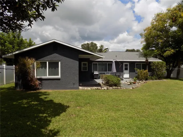 Back of home, rear patio &amp; yard.