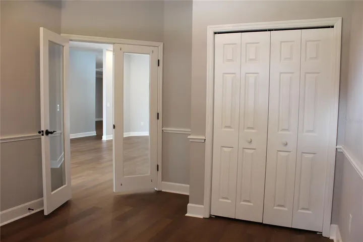 Home office adjacent to master bedroom
