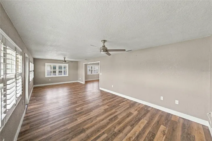 Family room with Plantation Shutters