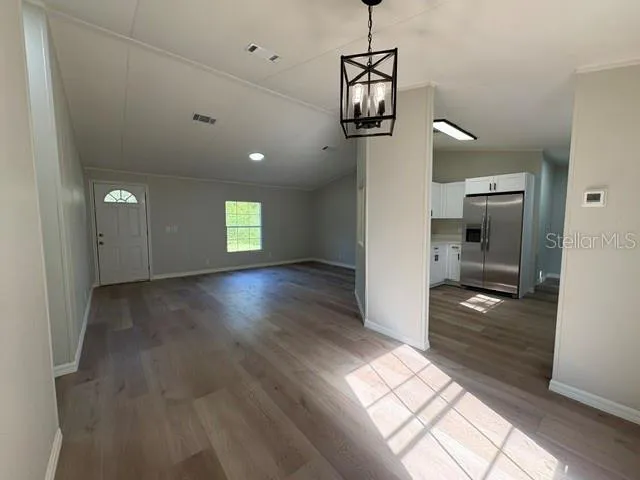 Living room and Dining room