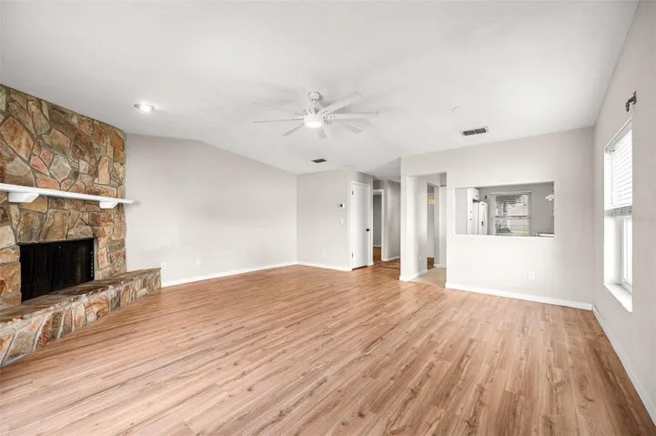 Family Room with access to the Kitchen