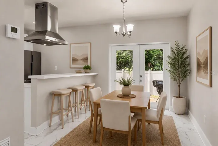 Dining Room virtually staged