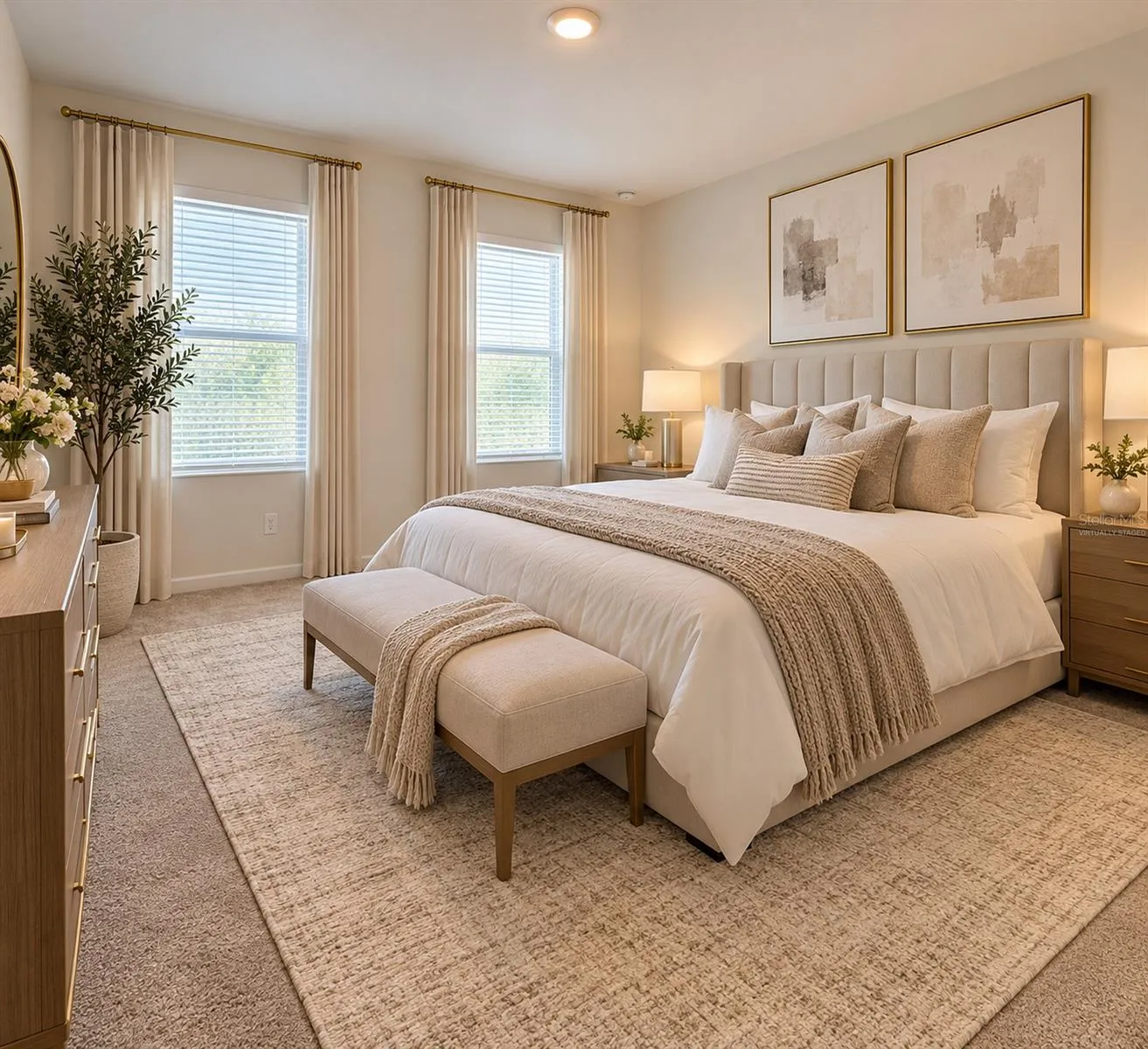 Master Room ''Virtually Staged"
