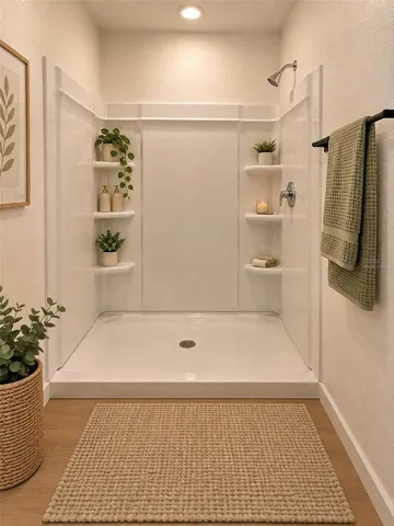 Master Room Shower ''Virtually Staged"