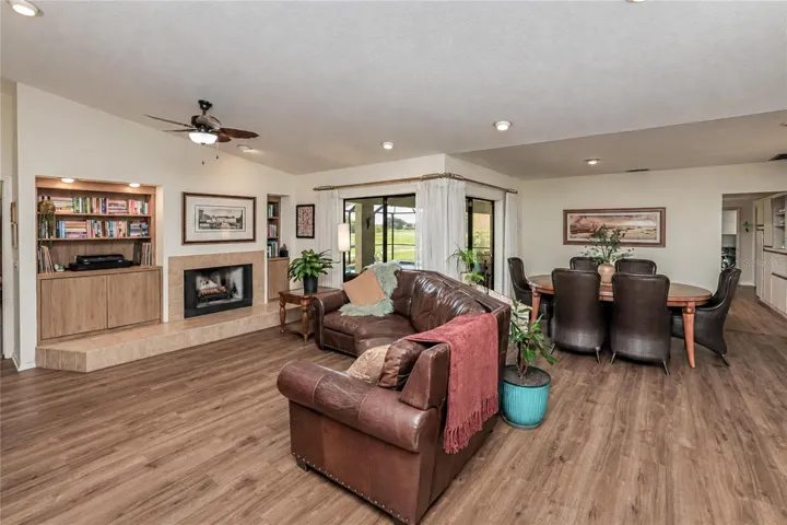 FAMILY ROOM/LIVING ROOM/DINING AREA