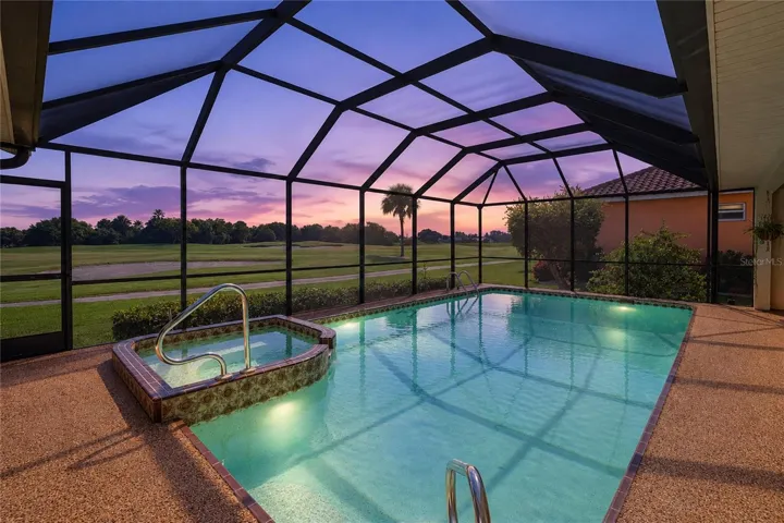 LARGE BUILT-IN POOL OVERLOOKING THE 18TH FAIRWAY