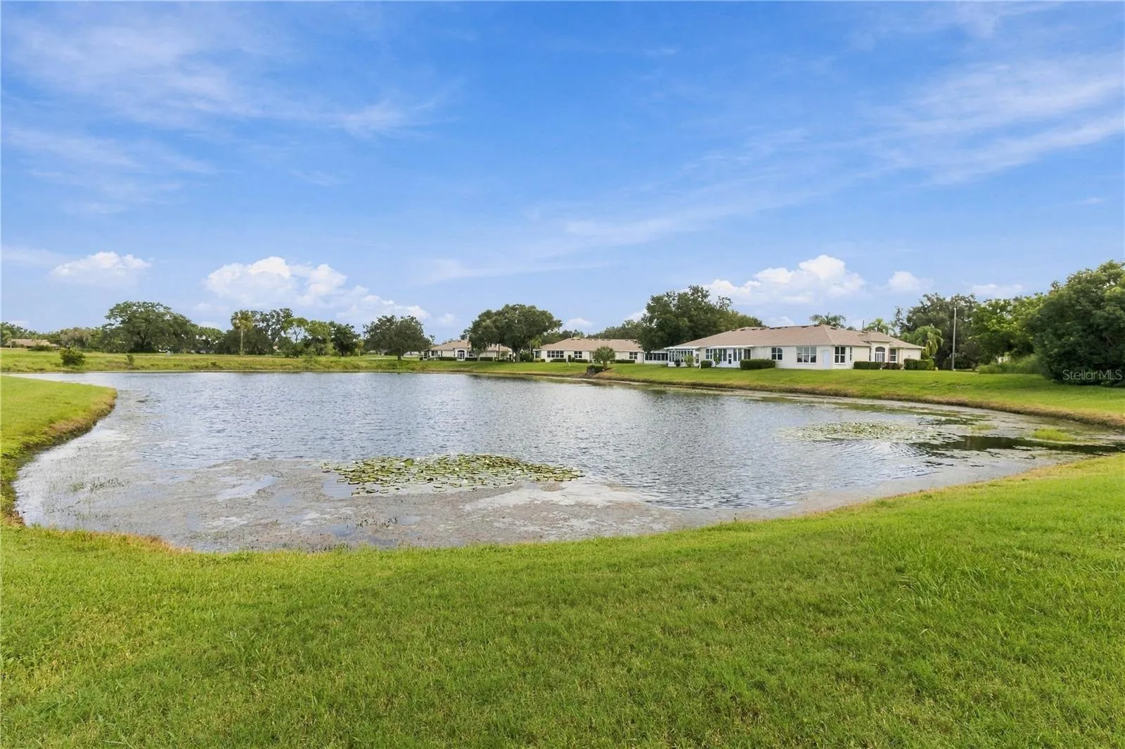 Direct views of the pond from the home