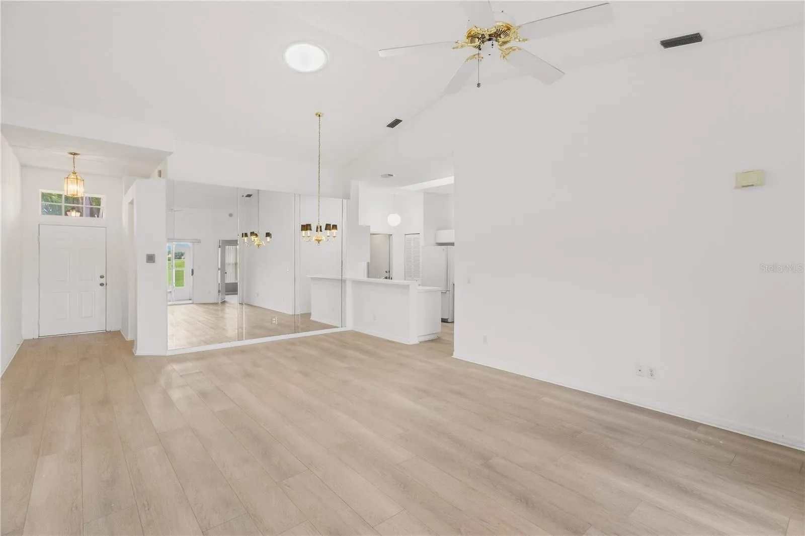Open and inviting space with a seamless flow between the dining and living areas