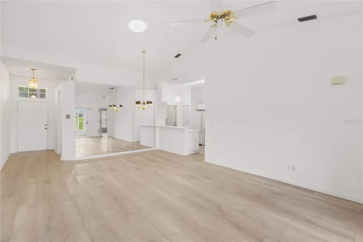 Open and inviting space with a seamless flow between the dining and living areas