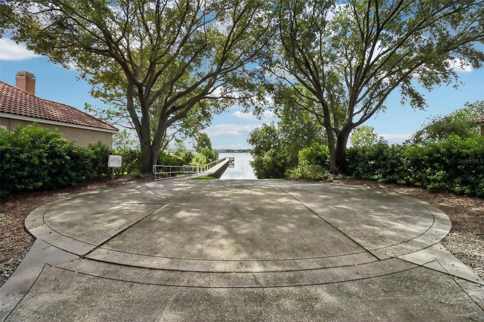 Private boat ramp and dock on Loch Leven Lake.