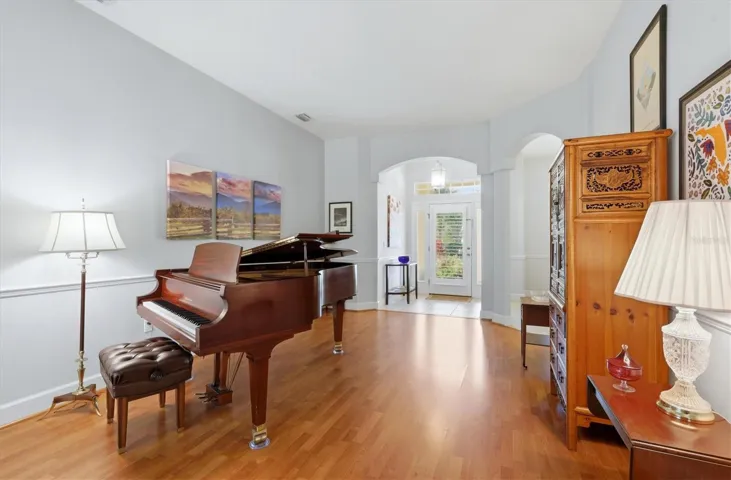 Living room and entry hall