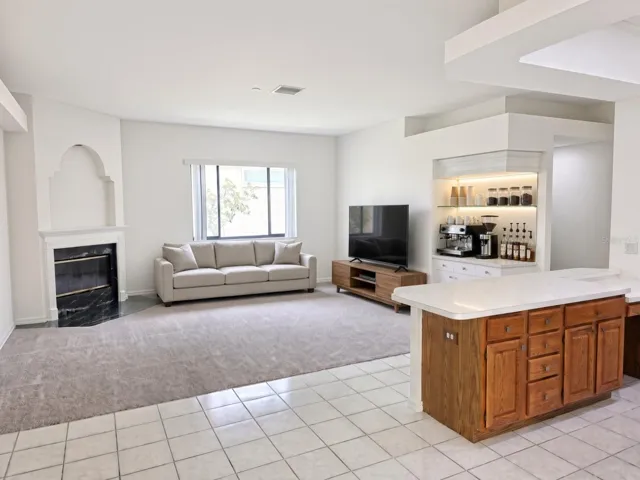 Staged family room