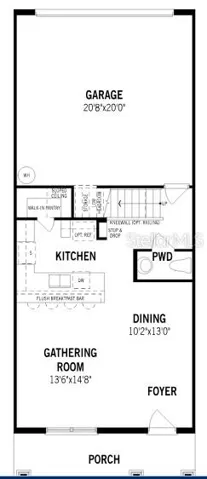 Aurora Floorplan First Floor