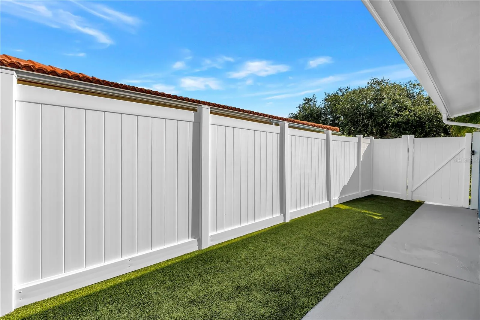 Astro turf is pet friendly and easy to hose and maintain.