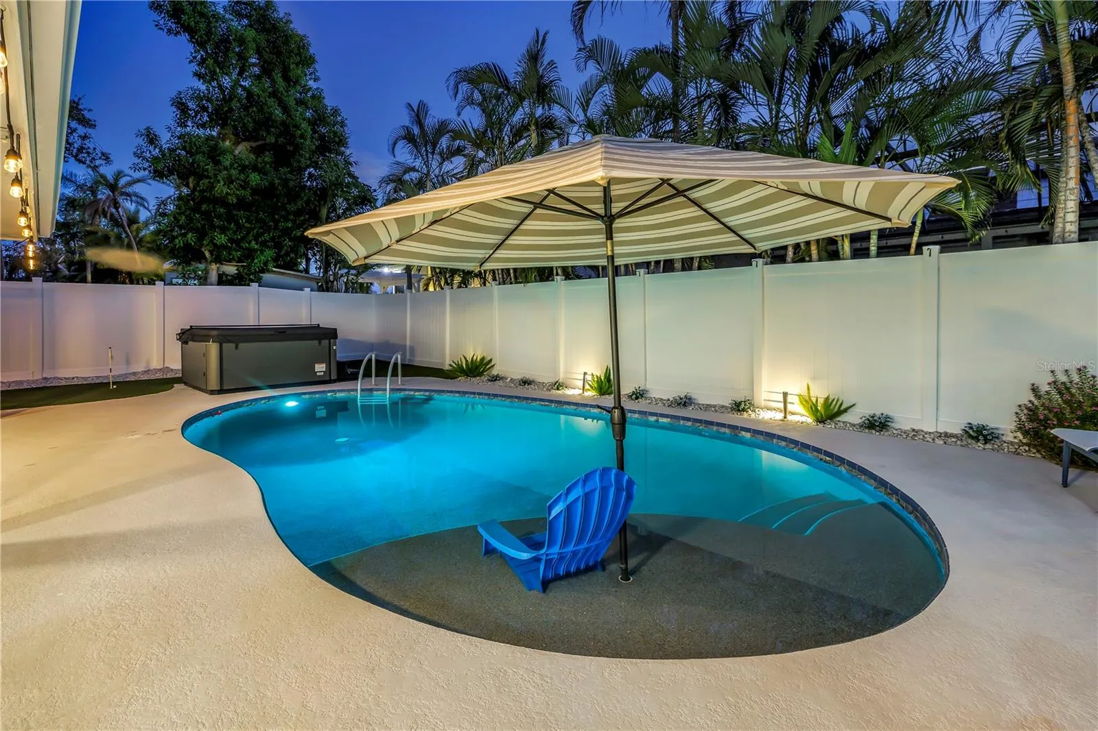 Evening in the pool OR hot tub...or both!