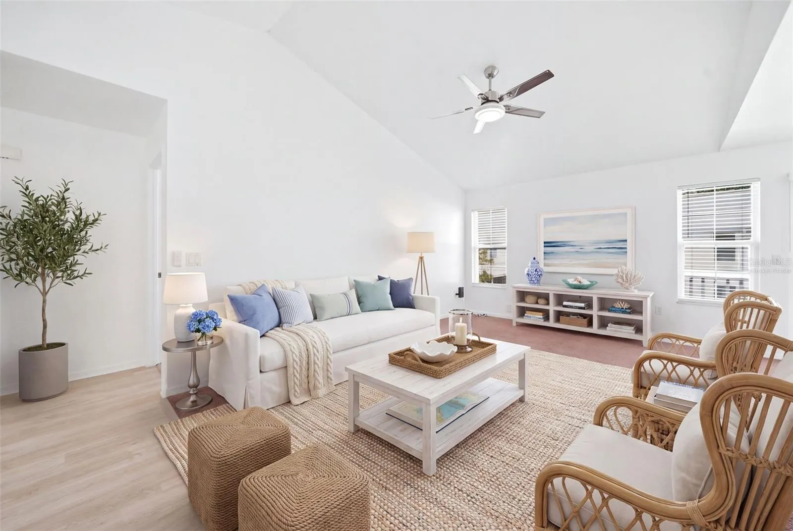 Virtually Staged Living Room