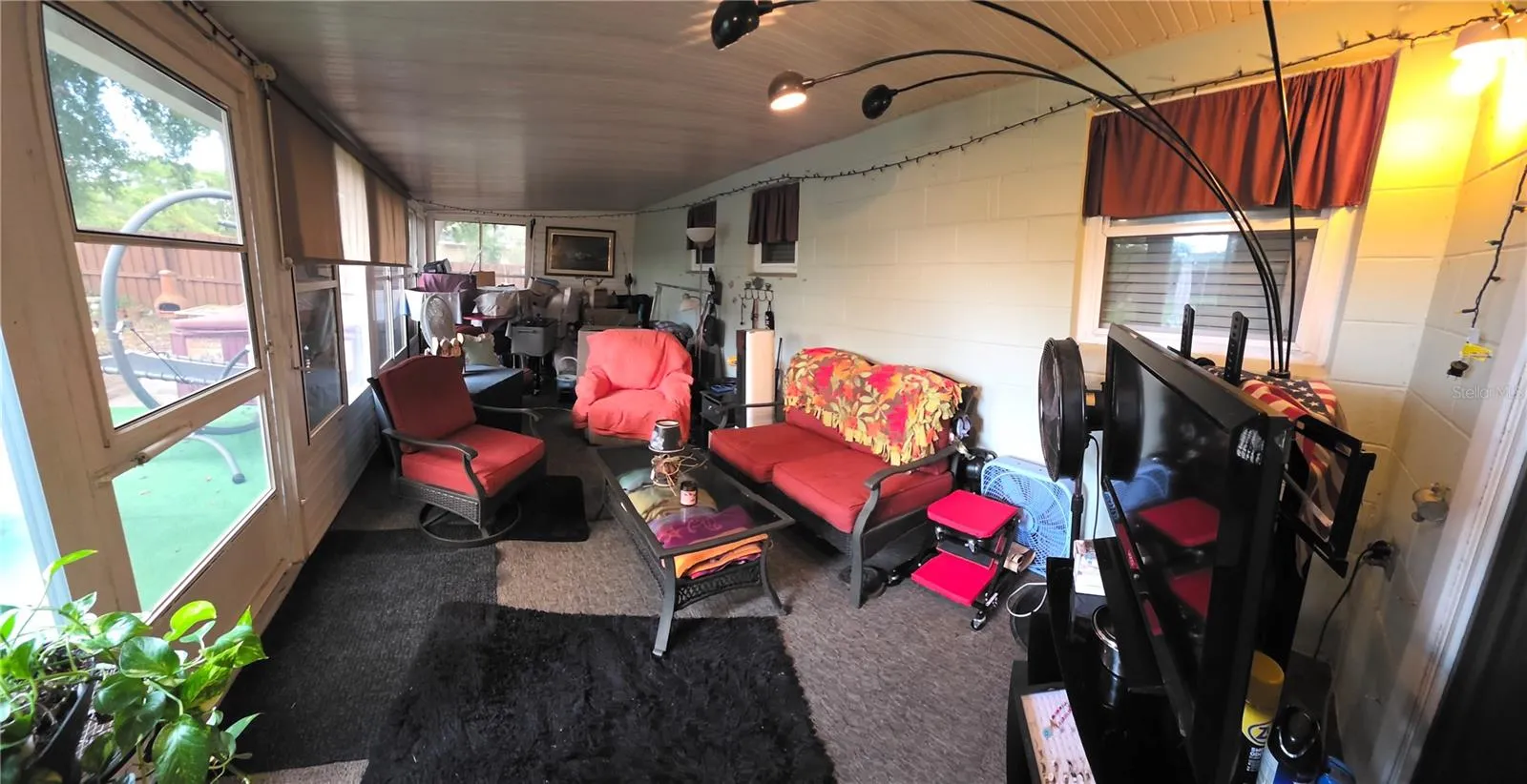 Spacious Enclosed Porch