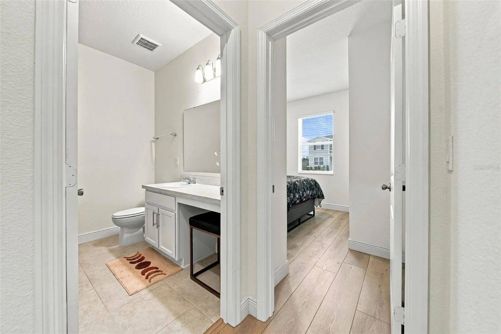 First bathroom and bedroom!