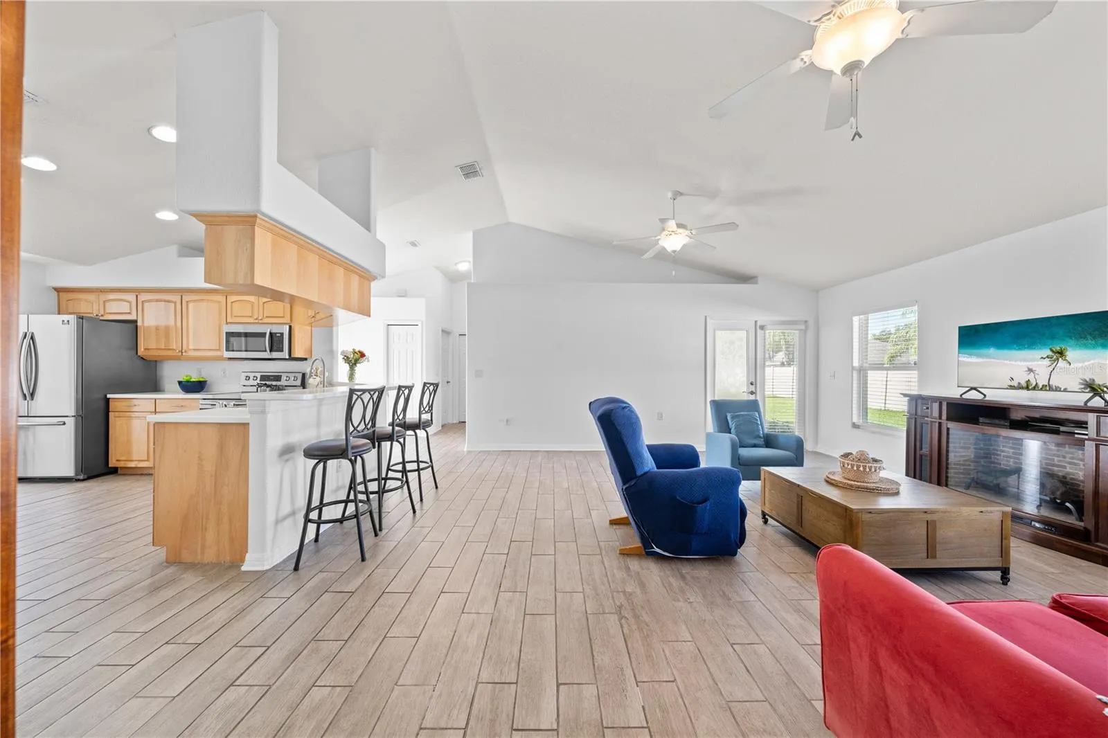 Living Room and Kitchen View