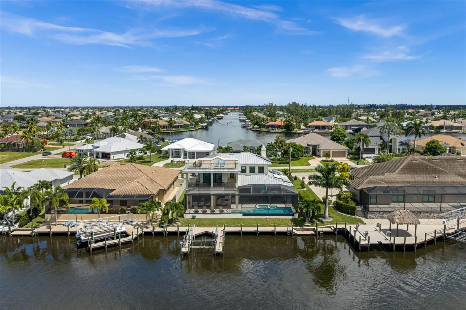 Rear aerial view