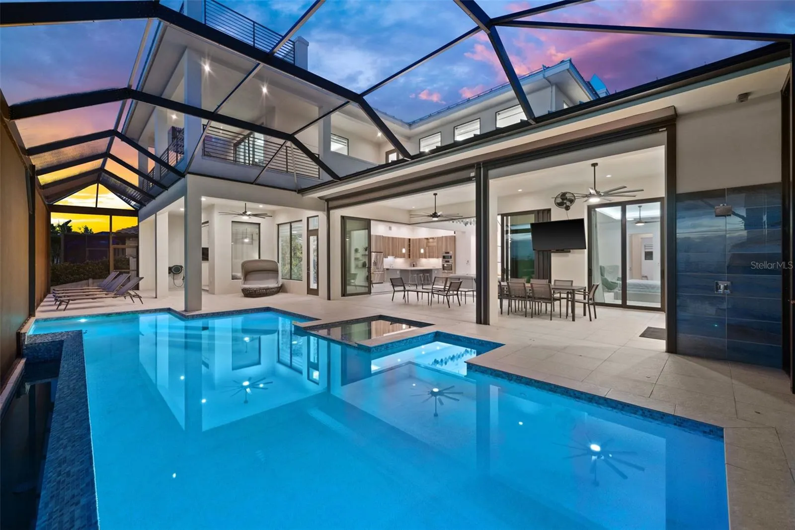 Enjoy a dip after dark