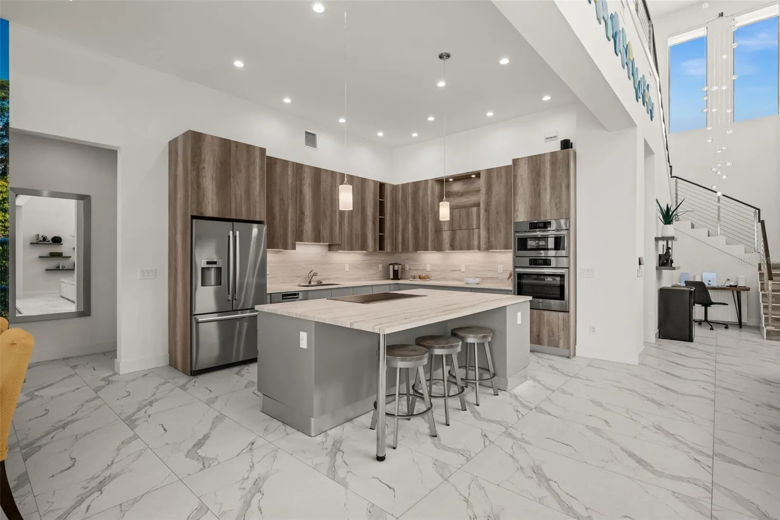 Custom modern European kitchen