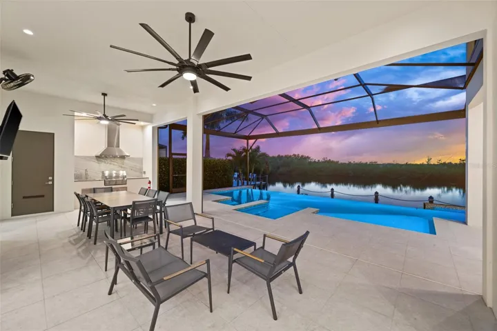Watch sunsets in the evening from the lanai