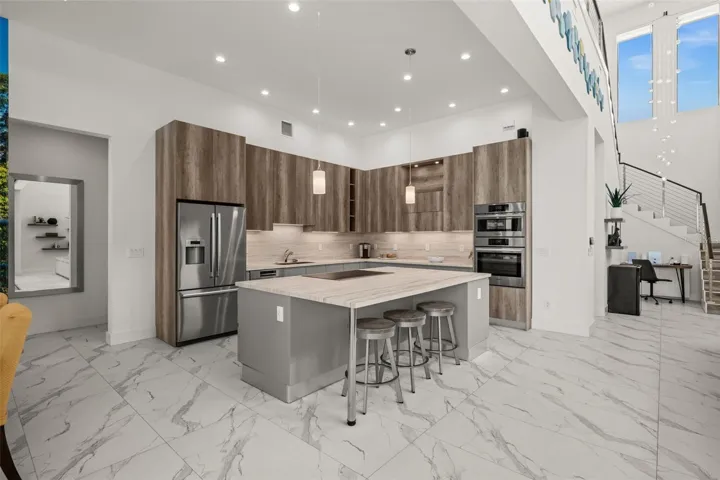 Custom modern European kitchen