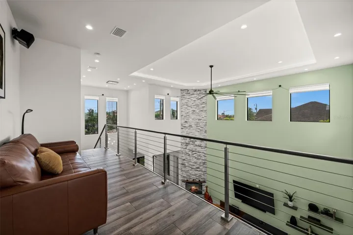 Loft overlooking the main living area