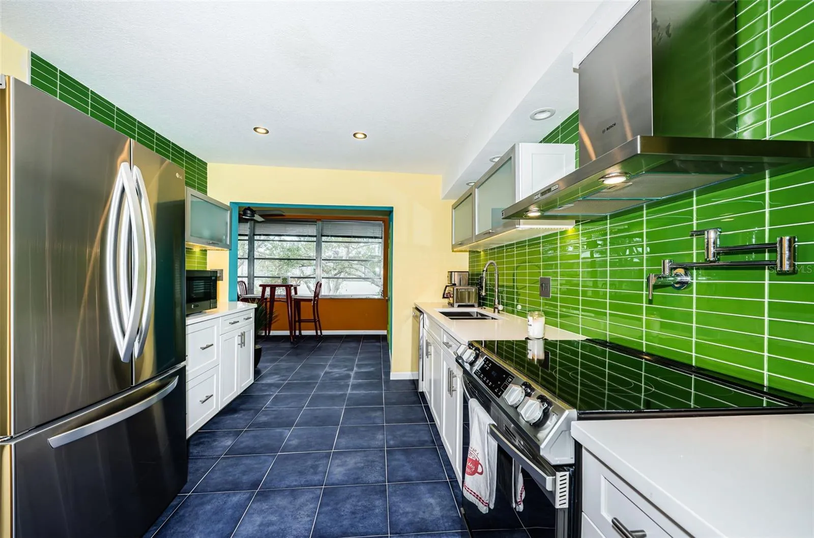 Colorful, all updated kitchen