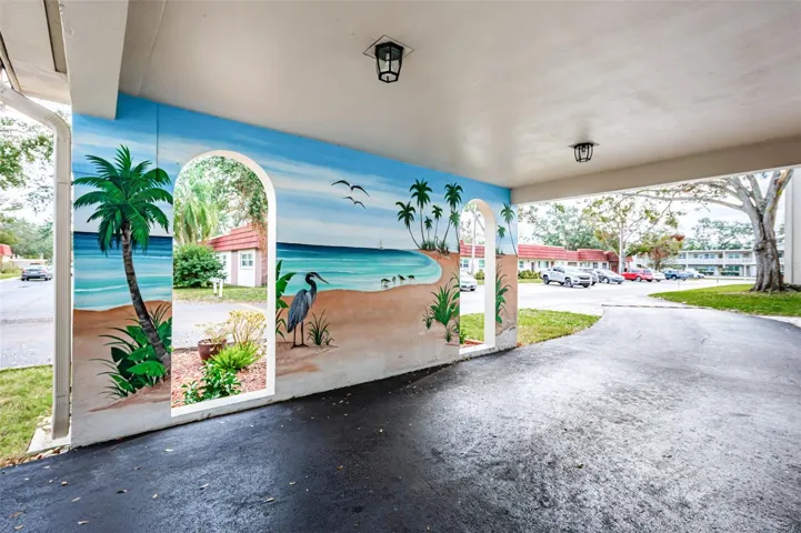 Drive-thru at entry