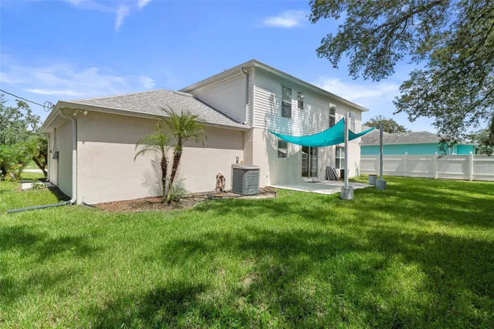Rear Open Patio & Backyard