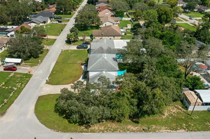 Ariel View of Corner Lot