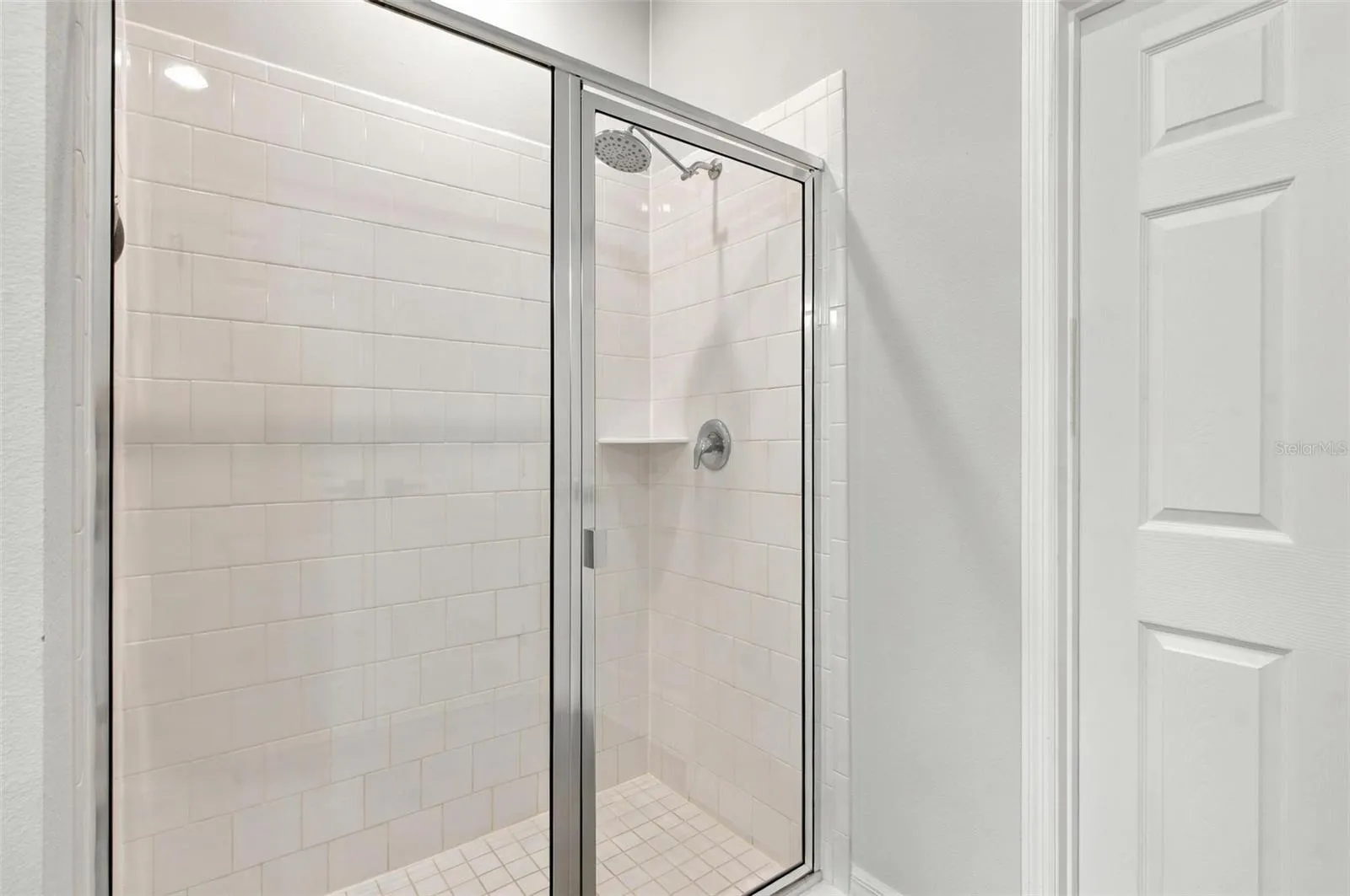 Large glass door shower!