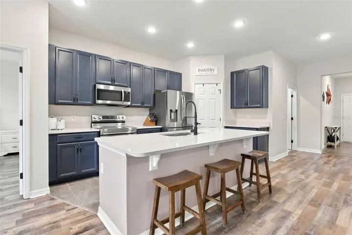 Beautiful kitchen with large center island.
