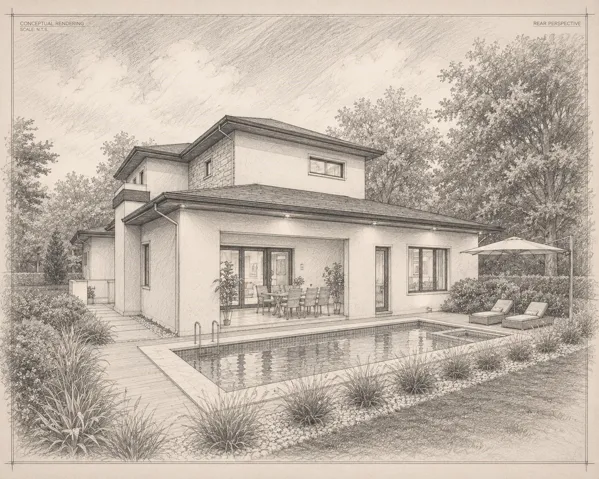 2119 Howard Dr. rear sketch