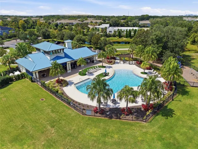 Heated community pool, clubhouse and open green space