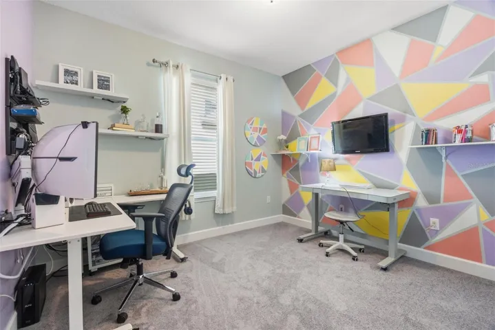 Bedroom 3 set up as a home office