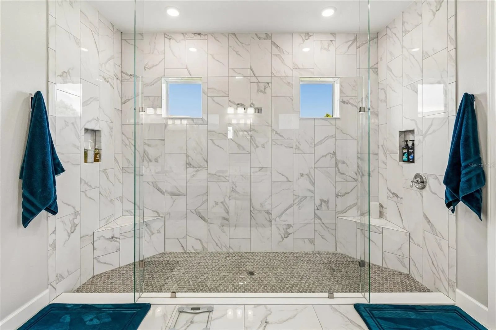 Double Entry Glass Walk-In Shower