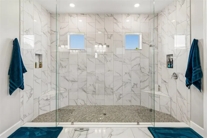 Double Entry Glass Walk-In Shower