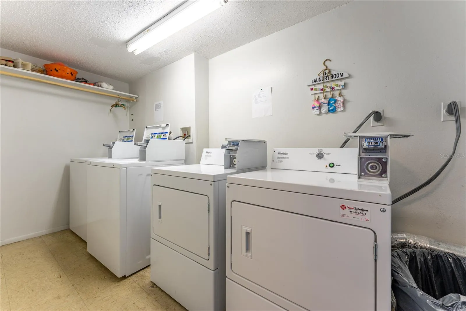 Community laundry on each floor