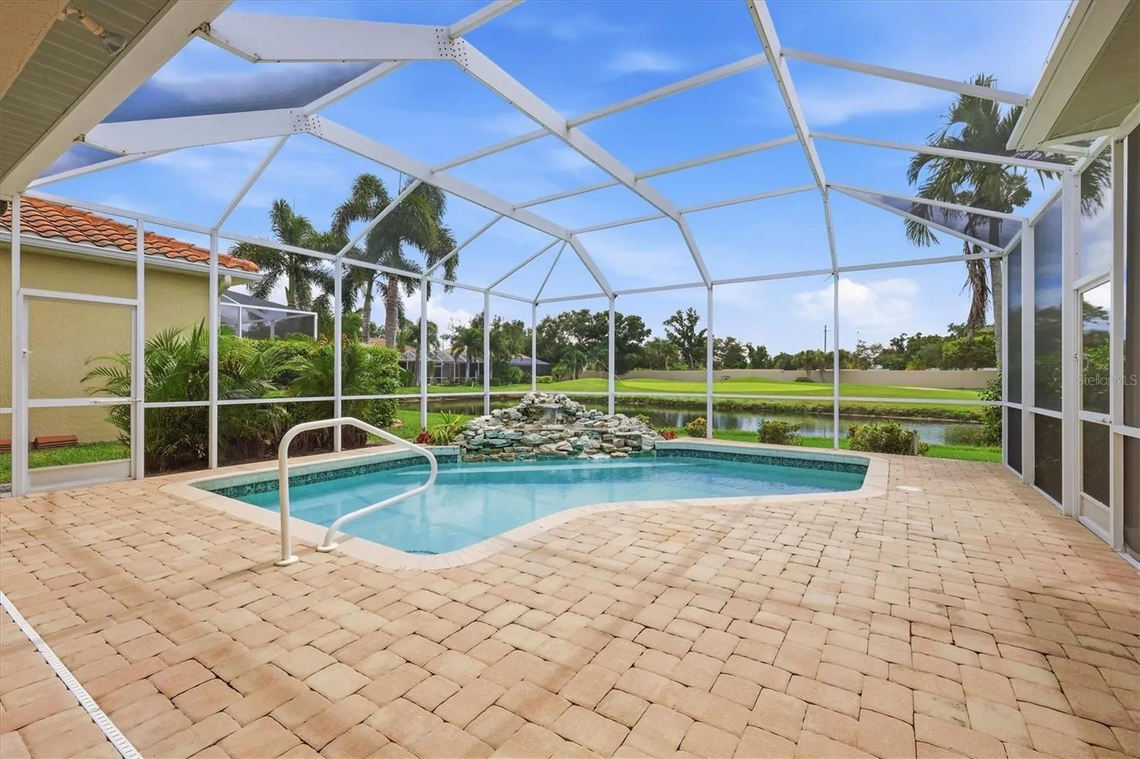 Large paver patio