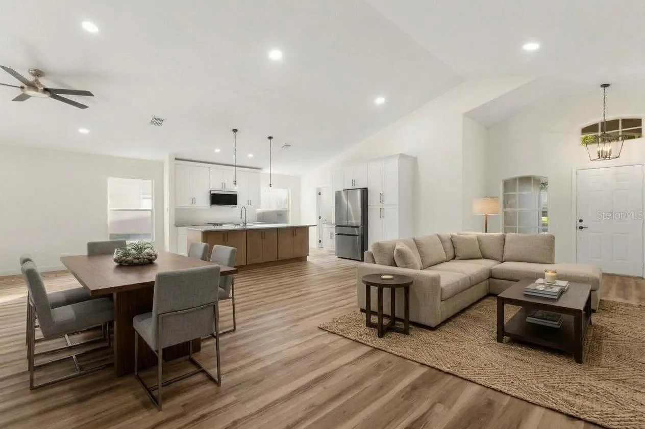 Open floor plan with brand new luxury Plank vinyl flooring throughout